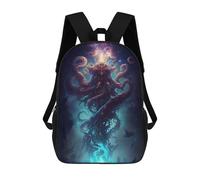 sinyumoney Kids Backpacks, Oceanic Kids Backpack Student School Bag 3D Printed Bag Travel Backpacks Fashion Backpack Children Waterproof School Bags 17inch