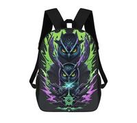 sinyumoney Kids Backpacks Owl Spirits Mystic Guardians Backpack School Backpack Children School Bag Travel Rucksacks Book Bags 3D Printed Backpack for Kids Boys And Girls 17inch