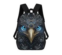 sinyumoney Kids Backpacks Steampunk Owl Artwork-1 Backpack School Backpack Children School Bag Travel Rucksacks Book Bags 3D Printed Backpack for Kids Boys And Girls 17inch