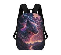 sinyumoney Kids Backpacks Thundering Wolf Majesty -1 Backpack School Backpack Children School Bag Travel Rucksacks Book Bags 3D Printed Backpack for Kids Boys And Girls 17inch