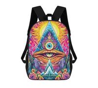sinyumoney Kids Backpacks, Visionary Artwork -1 Kids Backpack Student School Bag 3D Printed Bag Travel Backpacks Fashion Backpack Children Waterproof School Bags 17inch