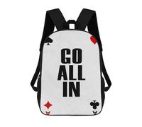 sinyumoney Kids Children 17inch School Backpack Go All In Bookbags Casual Travel Rucksack 3D Printed Boys Girls Large Capacity Daypack