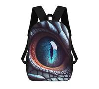 sinyumoney Kids Children School Backpack Dragon Eye Artwork Bookbags Casual Travel Rucksack 3D Printed Boys Girls Large Capacity Daypack 17inch