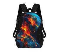 sinyumoney Kids Children School Backpack Ember Soul - The Burning Within Bookbags Casual Travel Rucksack 3D Printed Boys Girls Large Capacity Daypack 17inch