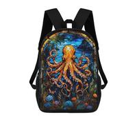 sinyumoney Kids Children School Backpack Giant Octopus Bookbags Casual Travel Rucksack 3D Printed Boys Girls Large Capacity Daypack 17inch