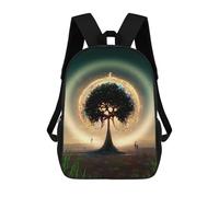 sinyumoney Kids Children School Backpack Holy Tree Bookbags Casual Travel Rucksack 3D Printed Boys Girls Large Capacity Daypack 17inch