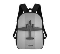 sinyumoney Kids Children School Backpack Junkers Ju 288 Bookbags Casual Travel Rucksack 3D Printed Boys Girls Large Capacity Daypack 17inch