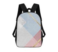 sinyumoney Kids Children School Backpack Modern Textures VI Bookbags Casual Travel Rucksack 3D Printed Boys Girls Large Capacity Daypack 17inch