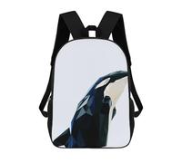 sinyumoney Kids Children School Backpack Nursery Animals Whale Bookbags Casual Travel Rucksack 3D Printed Boys Girls Large Capacity Daypack 17inch
