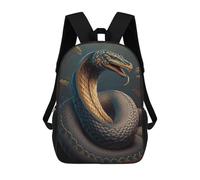 sinyumoney Kids Children School Backpack Snake Wild Life Bookbags Casual Travel Rucksack 3D Printed Boys Girls Large Capacity Daypack 17inch