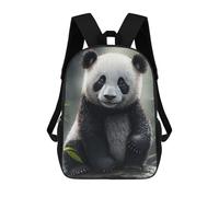 sinyumoney Kids Children School Backpack The Inspiring Panda Bookbags Casual Travel Rucksack 3D Printed Boys Girls Large Capacity Daypack 17inch
