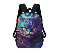 sinyumoney Kids Colorful Fantasy Cat Artwork Backpack for Boys And Girls, Kid Backpack Travel Bagpack School Bag for Teenagers 17inch