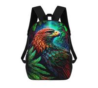 sinyumoney Kids Enchanted Eagle Portrait Backpack for Boys And Girls, Kid Backpack Travel Bagpack School Bag for Teenagers 17inch