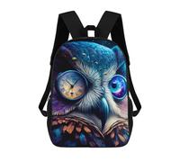 sinyumoney Kids Enchanted Owl Gaze Backpack for Boys And Girls, Kid Backpack Travel Bagpack School Bag for Teenagers 17inch