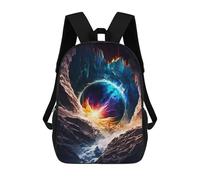 sinyumoney Kids Eye of The Universe Backpack for Boys And Girls, Kid Backpack Travel Bagpack School Bag for Teenagers 17inch
