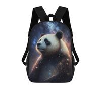 sinyumoney Kids Galactic Panda Art Print-4 Backpack for Boys And Girls, Kid Backpack Travel Bagpack School Bag for Teenagers 17inch