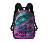 sinyumoney Kids Galactic Reflections A Cosmic Landscape -5 Backpack for Boys And Girls, Kid Backpack Travel Bagpack School Bag for Teenagers 17inch
