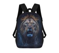 sinyumoney Kids Lion Roaring in Water Backpack for Boys And Girls, Kid Backpack Travel Bagpack School Bag for Teenagers 17inch