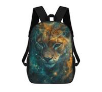 sinyumoney Kids Magical Lion Portrait Backpack for Boys And Girls, Kid Backpack Travel Bagpack School Bag for Teenagers 17inch