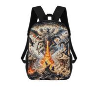 sinyumoney Kids Multi-Headed Dragon Battle Backpack for Boys And Girls, Kid Backpack Travel Bagpack School Bag for Teenagers 17inch