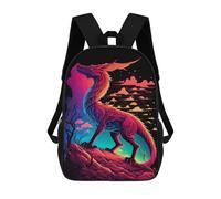sinyumoney Kids Neon Dragon Majesty Backpack for Boys And Girls, Kid Backpack Travel Bagpack School Bag for Teenagers 17inch