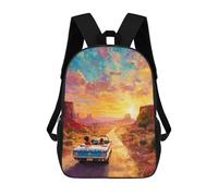 sinyumoney Kids Open Road Adventure -1 Backpack for Boys And Girls, Kid Backpack Travel Bagpack School Bag for Teenagers 17inch