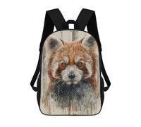 sinyumoney Kids Red Panda Watercolor Gaze Backpack for Boys And Girls, Kid Backpack Travel Bagpack School Bag for Teenagers 17inch