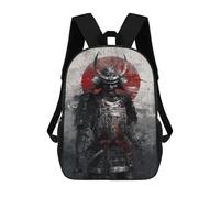 sinyumoney Kids Samurai Warrior Art Print-2 Backpack for Boys And Girls, Kid Backpack Travel Bagpack School Bag for Teenagers 17inch