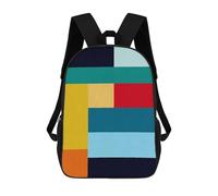 sinyumoney Kids School Backpack 3D Printed Abstract Bands 03 Backpack Rucksack Sports Backpacks for Boys And Girls Fashion Knapsack 17inch
