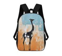 sinyumoney Kids School Backpack 3D Printed Abstract Camel in Black Backpack Rucksack Sports Backpacks For Boys And Girls Fashion Knapsack 17inch