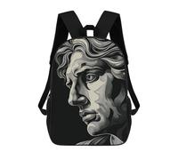 sinyumoney Kids School Backpack 3D Printed Alexander The Great Backpack Rucksack Sports Backpacks For Boys And Girls Fashion Knapsack 17inch
