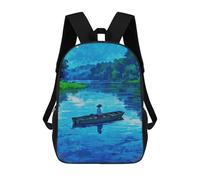 sinyumoney Kids School Backpack 3D Printed Alone Is My Life Backpack Rucksack Sports Backpacks For Boys And Girls Fashion Knapsack 17inch