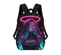 sinyumoney Kids School Backpack 3D Printed Angel 17 Inch Backpack Rucksack Sports Backpacks for Boys And Girls Fashion Knapsack
