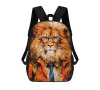 sinyumoney Kids School Backpack 3D Printed Animal Lion Backpack Rucksack Sports Backpacks For Boys And Girls Fashion Knapsack 17inch