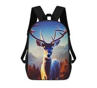 sinyumoney Kids School Backpack 3D Printed Animals Deer Backpack Rucksack Sports Backpacks For Boys And Girls Fashion Knapsack 17inch