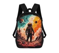 sinyumoney Kids School Backpack 3D Printed Astronaut in Space Portal -1 Backpack Rucksack Sports Backpacks For Boys And Girls Fashion Knapsack 17inch