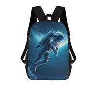 sinyumoney Kids School Backpack 3D Printed Astronaut in The Ocean Backpack Rucksack Sports Backpacks For Boys And Girls Fashion Knapsack 17inch