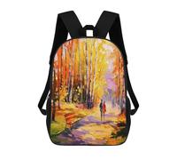 sinyumoney Kids School Backpack 3D Printed Autumn Walk Backpack Rucksack Sports Backpacks For Boys And Girls Fashion Knapsack 17inch