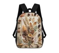 sinyumoney Kids School Backpack 3D Printed Autumnal Still Life with Natural Elements Backpack Rucksack Sports Backpacks For Boys And Girls Fashion Knapsack 17inch