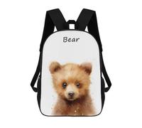 sinyumoney Kids School Backpack 3D Printed Bear Baby Backpack Rucksack Sports Backpacks For Boys And Girls Fashion Knapsack 17inch
