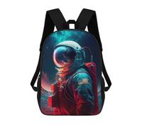 sinyumoney Kids School Backpack 3D Printed Beyond The Stars Astronaut Backpack Rucksack Sports Backpacks For Boys And Girls Fashion Knapsack 17inch