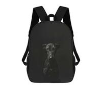 sinyumoney Kids School Backpack 3D Printed Black Dog Portrait Backpack Rucksack Sports Backpacks For Boys And Girls Fashion Knapsack 17inch