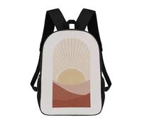 sinyumoney Kids School Backpack 3D Printed Boho Landscape 1 Backpack Rucksack Sports Backpacks for Boys And Girls Fashion Knapsack 17inch