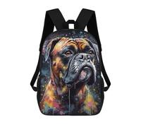 sinyumoney Kids School Backpack 3D Printed Boxer Painting Backpack Rucksack Sports Backpacks For Boys And Girls Fashion Knapsack 17inch