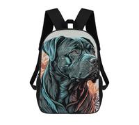 sinyumoney Kids School Backpack 3D Printed Cane Corso Drawn Backpack Rucksack Sports Backpacks For Boys And Girls Fashion Knapsack 17inch