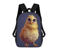 sinyumoney Kids School Backpack 3D Printed Charming Yellow Chick Illustration Backpack Rucksack Sports Backpacks For Boys And Girls Fashion Knapsack 17inch