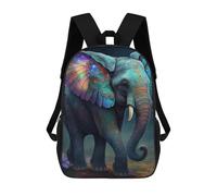 sinyumoney Kids School Backpack 3D Printed Colorful Elephant Fantasy Backpack Rucksack Sports Backpacks For Boys And Girls Fashion Knapsack 17inch