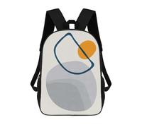 sinyumoney Kids School Backpack 3D Printed Colorful Geometric 16 Backpack Rucksack Sports Backpacks For Boys And Girls Fashion Knapsack 17inch