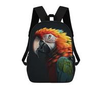 sinyumoney Kids School Backpack 3D Printed Colorful Parrot Backpack Rucksack Sports Backpacks For Boys And Girls Fashion Knapsack 17inch