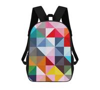 sinyumoney Kids School Backpack 3D Printed Colorful Pattern A Backpack Rucksack Sports Backpacks For Boys And Girls Fashion Knapsack 17inch